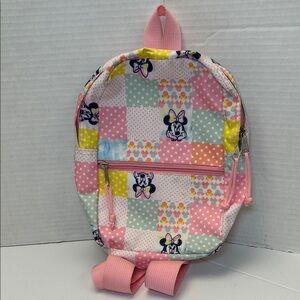 Disney Minnie Mouse Patchwork Backpack - Small - Ideal for Toddlers